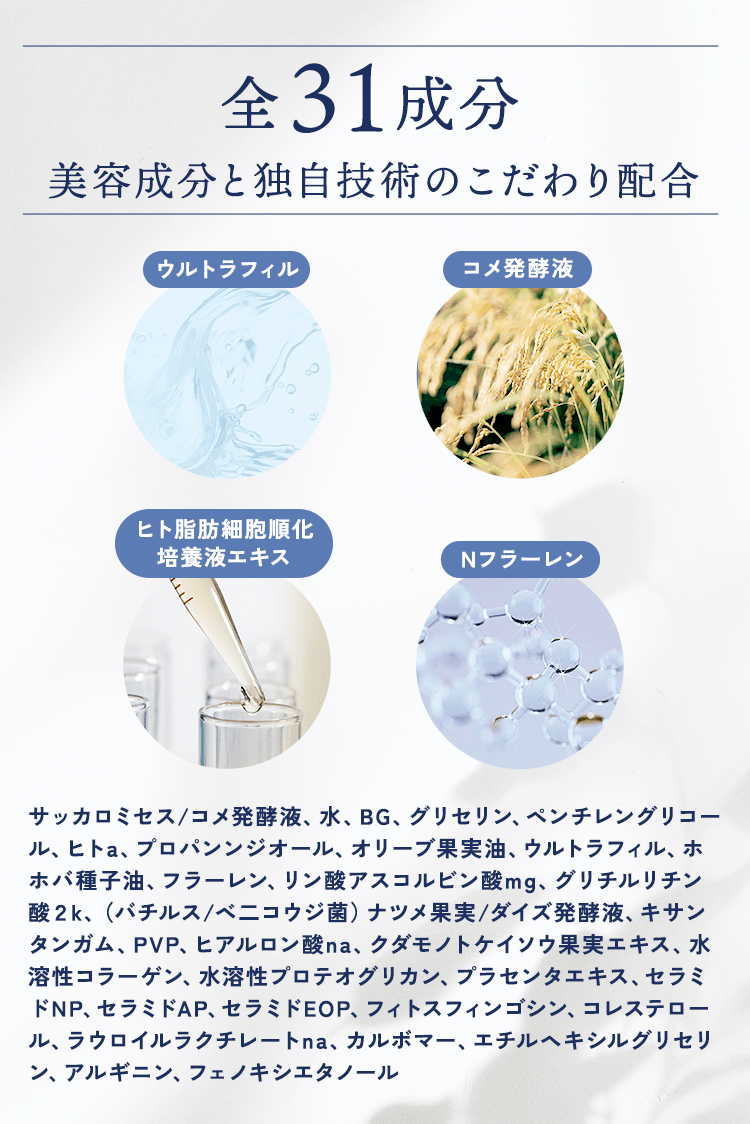 全31成分のこだわり配合
